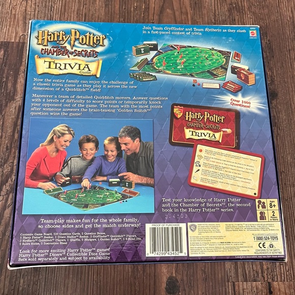 Harry Potter Chamber of Secrets Trivia Game - Picture 6 of 7